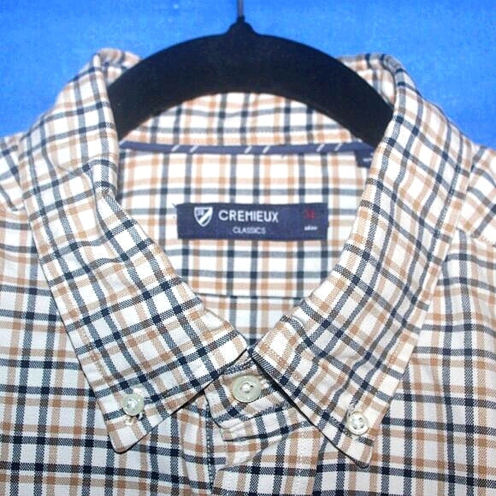 Cremieux Classics Plaid Button Down Shirt XL